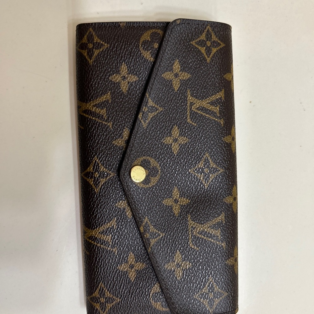 Louis Vuitton Brown and Gold Monogram Clutch